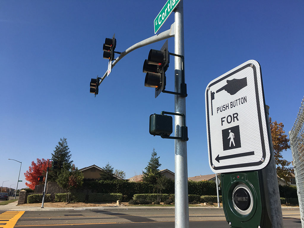 The City of Fresno Activates Its First HAWK Pedestrian Beacon at Janet Young Elementary School