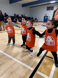 group of kids holding hands