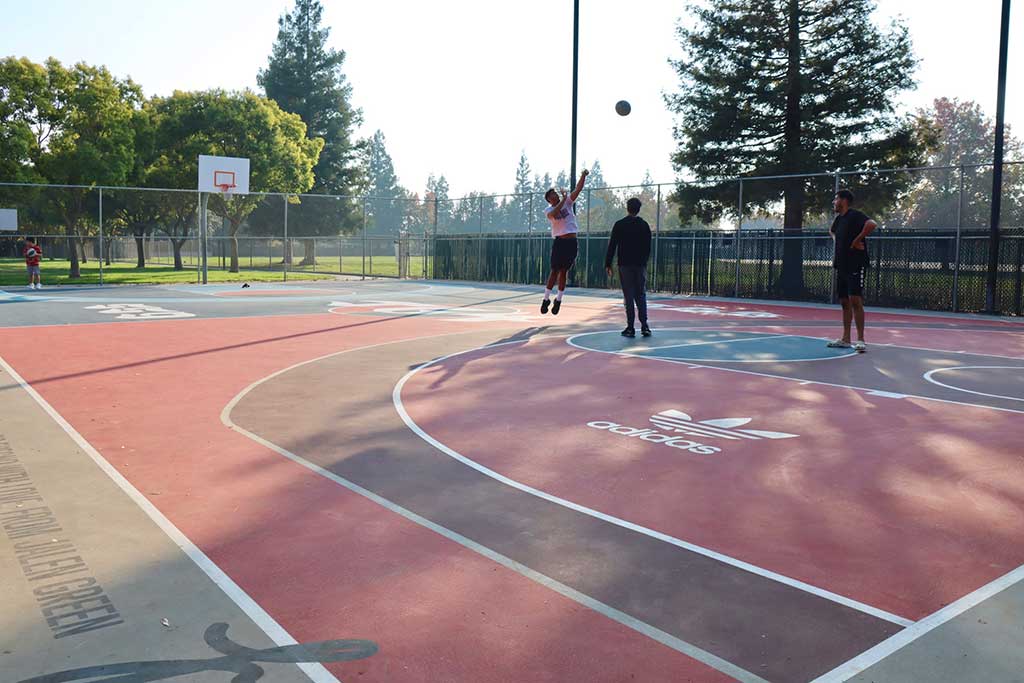 Three boys playing