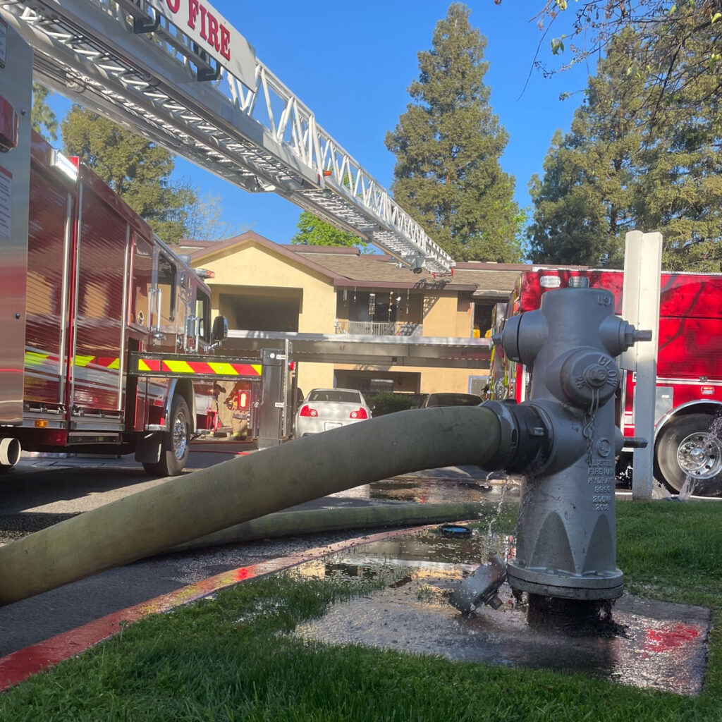 Operations at an Apartment Fire