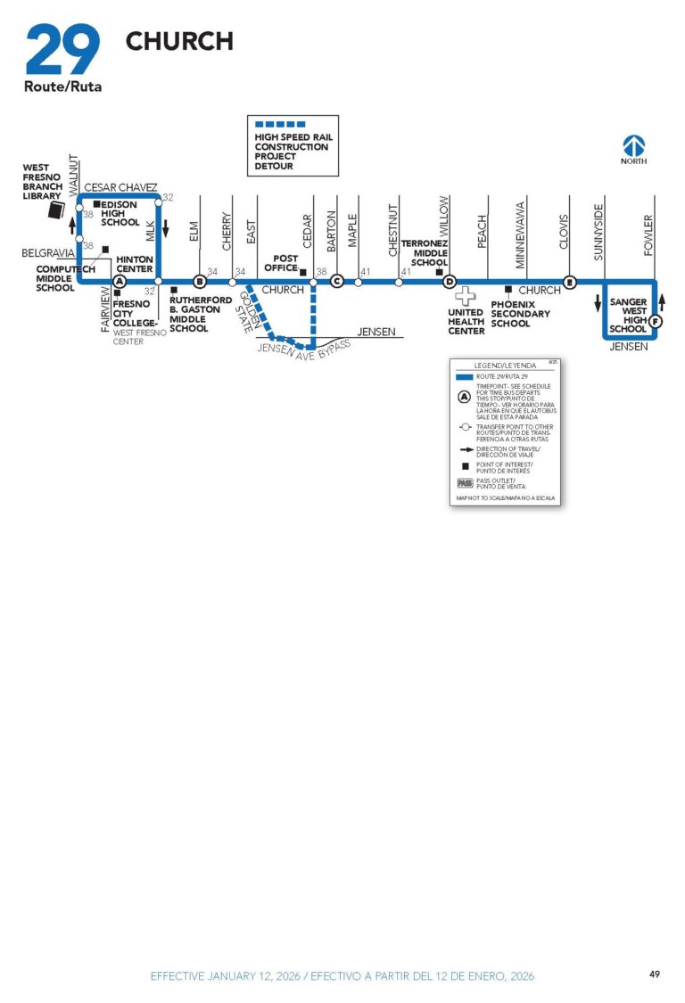FAX Routes & Schedules – City of Fresno