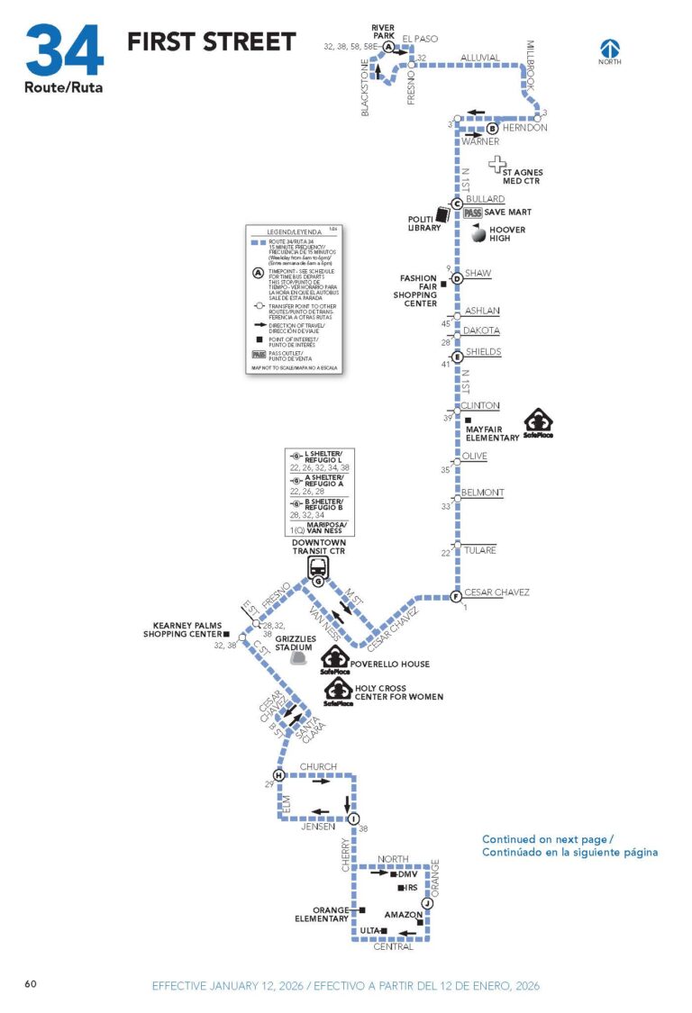 FAX Routes & Schedules – City of Fresno