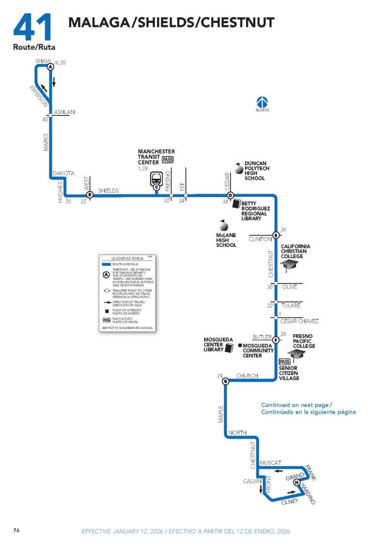 FAX Routes & Schedules – City of Fresno