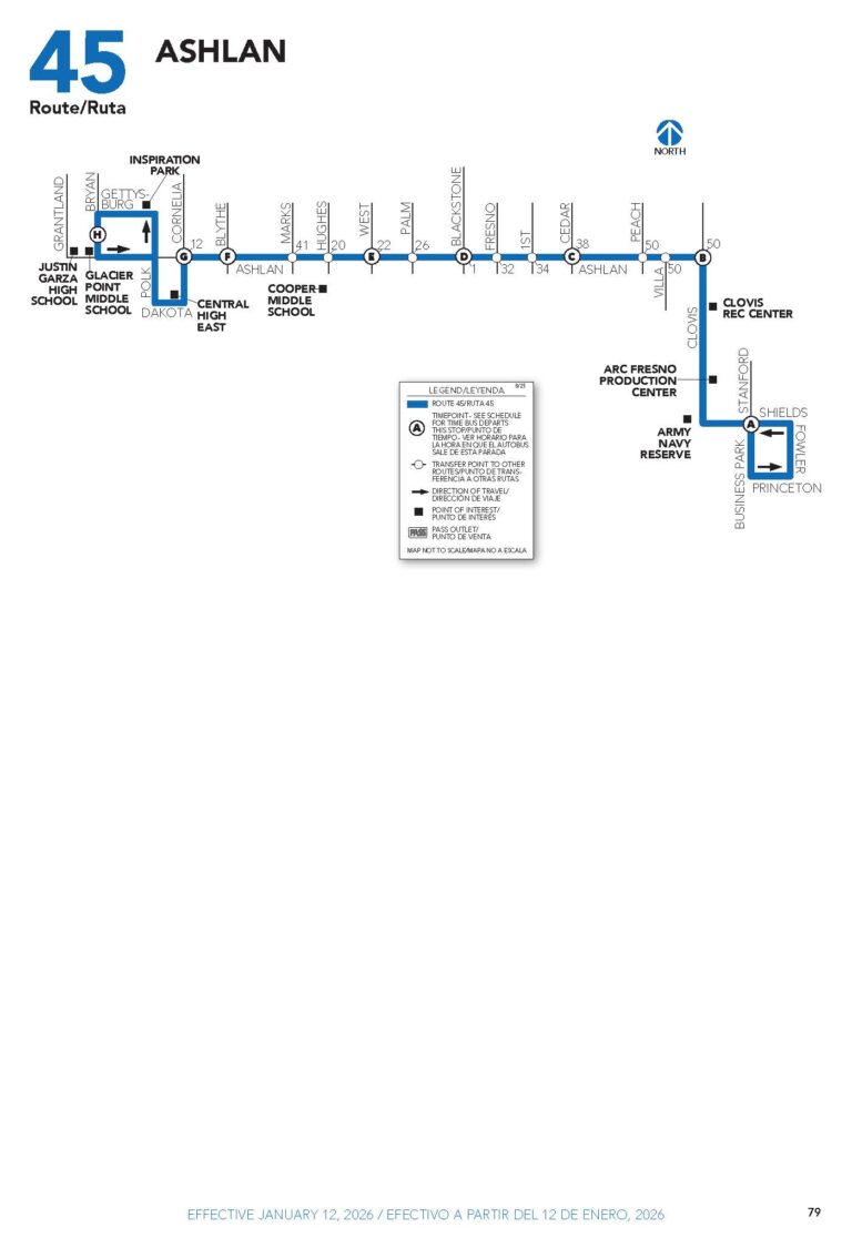 FAX Routes & Schedules – City of Fresno
